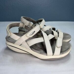 MBT Rocker Bottom Shoes Women EU 38 US 7 7.5 Everyday Dress Sandal Kiburi White